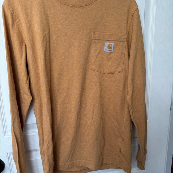 Carhartt Tan Long Sleeve Workwear Shirt - Picture 4 of 8